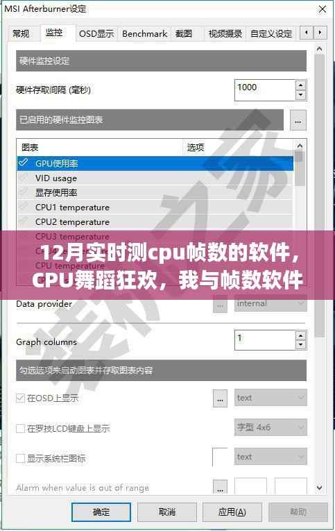 CPU舞蹈狂欢,我与帧数软件的12月实时互动体验