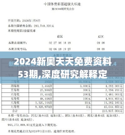 2024新奥天天免费资料53期,深度研究解释定义_黄金版7.971