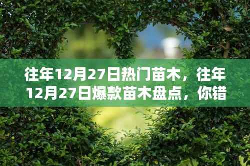 『小红书热门苗木全解析，盘点往年12月27日爆款苗木，你错过了哪些热门之选？』