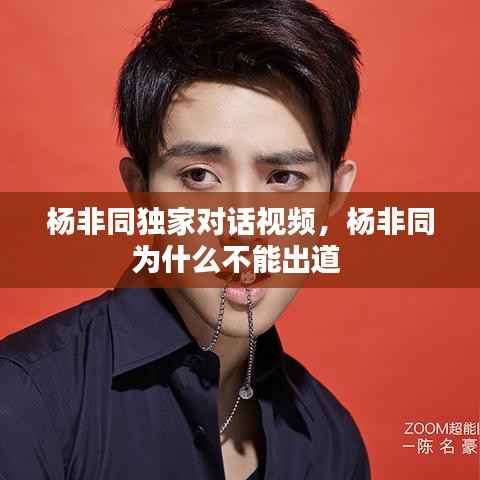 杨非同独家对话视频,杨非同为什么不能出道
