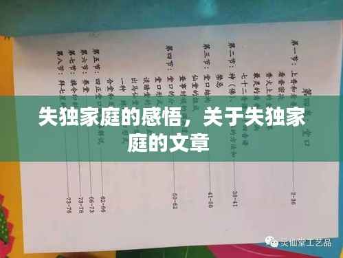 失独家庭的感悟,关于失独家庭的文章
