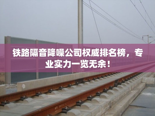 铁路隔音降噪公司权威排名榜，专业实力一览无余！