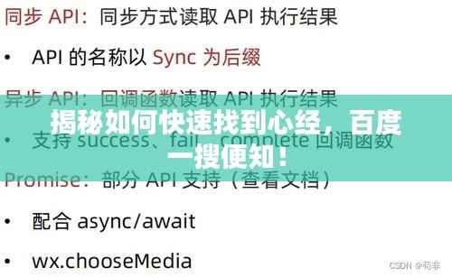 揭秘如何快速找到心经,百度一搜便知!