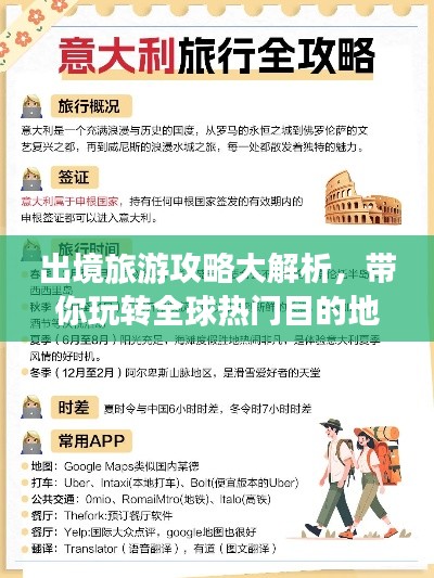 出境旅游攻略大解析,带你玩转全球热门目的地!